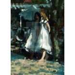 § Sherree Valentine Daines (1956-)oil on cardTwo women beneath a treesigned7.25 x 5.25in.