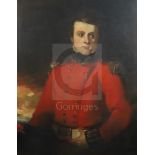Attributed to Andrew Geddes (1783-1844)oil on canvasHalf-length portrait of Barrington Pope