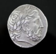 Ancient Coins, Greece Kingdom of Macedon, Philip II, AR Tetradrachm 359-336 BC. ,14.4g, 24mm,