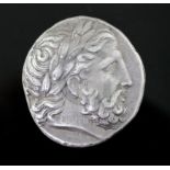 Ancient Coins, Greece Kingdom of Macedon, Philip II, AR Tetradrachm 359-336 BC. ,14.4g, 24mm,