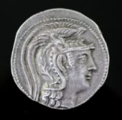 Ancient Coins, Greece, Attica, Athens, AR Tetradrachm, New Style, 30mm, 16.7g 4th period, bust of