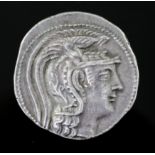 Ancient Coins, Greece, Attica, Athens, AR Tetradrachm, New Style, 30mm, 16.7g 4th period, bust of