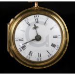 William Adcock, London, a George III gold pair-cased keywind verge pocket watch, No. 6760, with