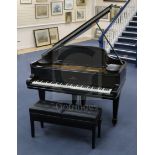 The Property of Dame Kiri Te Kanawa: Steinway and Sons, New York. An ebonised cased boudoir grand