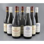 Six bottles of Chateauneuf-du-Pape, Caves des Papes, 2001 and three bottles of Pommard, Domaine Jean