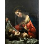 19th century Italian Schooloil on canvasMadonna and child38.5 x 29in.CONDITION: Oil on canvas