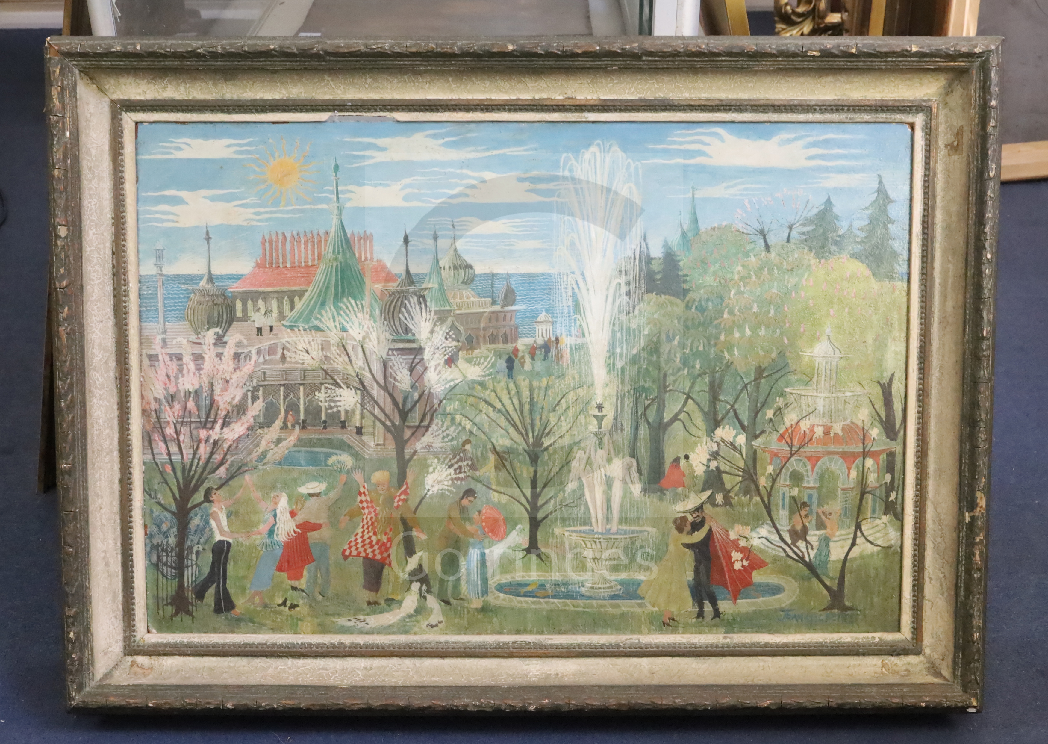 § Joan Gilbert (1928-)oil on board'Summer'signed19.75 x 30in.CONDITION: Oil on hardboard in honest - Image 3 of 4