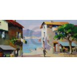 § Cecil Rochfort D'Oyly John (1906-1993)oil on canvasMediterrenean coastal scenesigned13 x 27in.