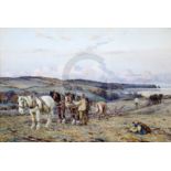 Harold Swanwick (1866-1929)watercolour'Supper Time'signed,8 x 11.75in.CONDITION: Watercolour on