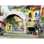 § Cecil Rochfort D'Oyly John (1906-1993)oil on canvasMediterrenean town scenesigned16.5 x 22.5in.