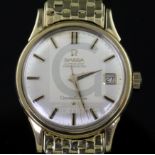 A gentleman's early 1960's 18ct gold Omega Constellation Automatic Chronometer wrist watch, on