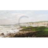 William Jenner (19th century)oil on canvasOn the Northumbrian Coast, Flamborough Headsigned and