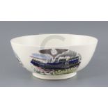 Eric Ravilious (1903-1942) for Wedgwood 'Boat Race' large bowl, c.1938, the outside decorated with