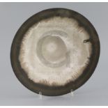 Dame Lucie Rie (1902-1995). A fine stoneware conical bowl, with a bronzed manganese and brown band