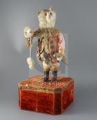 Roullet & Decamps. A 19th century French cat automaton, modelled as an anthropomorphic cat