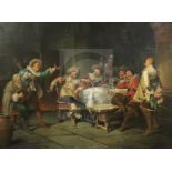 Wilhelm Friederich Giessel (1869-1938)oil on canvas17th century interior with musicians entertaining