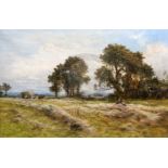 Daniel Sherrin (1868 - 1940)oil on canvasHarvesters at restsigned19.5 x 29.5in.CONDITION: Oil on