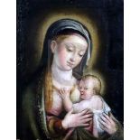 Follower of Francesco Albani (1578-1660)oil on canvasMadonna and child14 x 11in.CONDITION: Oil on