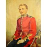 Beatrice Johnson (1906-2000)oil on canvasThree-quarter length portrait of Second Lieutenant Ronald