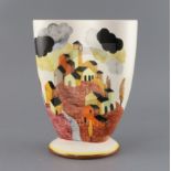 Gigi Chessa (Italian1898-1935) for Lenci, 'Vaso Temporale' (Storm Vase), 1933, H. 26.2cmCONDITION: