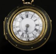Francis Perigal, London, a George III gold embossed triple-cased keywind verge pocket watch, No.
