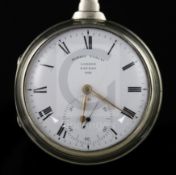 Morris Tobias, London, a George III silver pair-cased keywind rack lever pocket watch, No. 992,