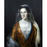 Follower of Willem Verelst (1704-1752)oil on canvasHalf-length portrait of a lady29.5 x 24.5in.