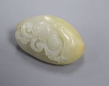 A carved jade pendant