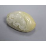 A carved jade pendant