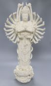 A large Chinese blanc de chine figure of a Bodhisattva