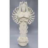 A large Chinese blanc de chine figure of a Bodhisattva