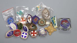 An enamelled nurse badges