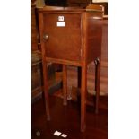 A Georgian style mahogany washstand, W.33cm