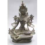 An Indian bronze Buddha, height 32cm