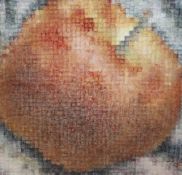Susan Light (1954-), oil on canvas, 'Digital Apple', signed verso and dated 1997, 107 x 112cm,