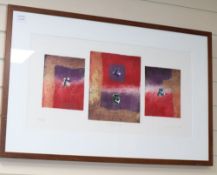 A modern limited edition print, 'Orient I', indistinctly signed, 198/250, 34 x 64cm