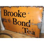 A Brooke Bond Tea enamelled sign