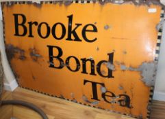 A Brooke Bond Tea enamelled sign