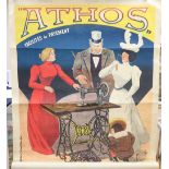 An 'Athos' sewing machine poster
