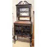 A late Victorian mahogany chiffonier, W.82cm