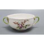 A Chelsea red anchor period bowl. c1756, 6.75cm (a.f.)