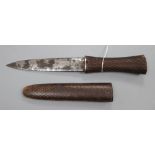 A Wilkinson Pall Mall Shakespeare knife with carved wood handle
