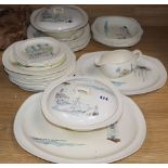 A Midwinter Riviera pattern part dinner service