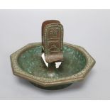 A bronze Tiffany & Co ashtray / matchbox holder