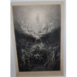 Three large engravings, signed