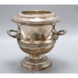 A Regency Sheffield plated wine cooler, height 23cm