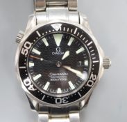 A gentleman's steel Omega Seamaster Professional wristwatch