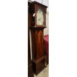 A George III mahogany longcase clock, Geo. Harvey, S. Ninians, W.51cm, D.26cm, H.207cm