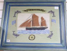 A woolwork picture of SS Nicholas
