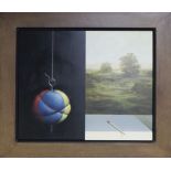 Alan Macdonald (1962-), oil on board, 'Nursery Crimes II', label verso, 33 x 40cm